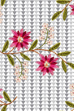 绣花华亿平台印花华亿平台图片