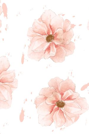 水彩花卉印花华亿平台图片