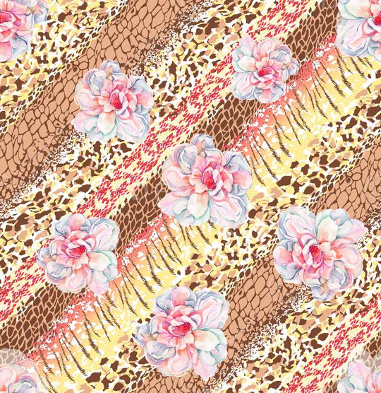 春夏华亿平台印花华亿平台图片