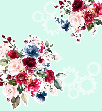 1201960-190117水彩繁花被面