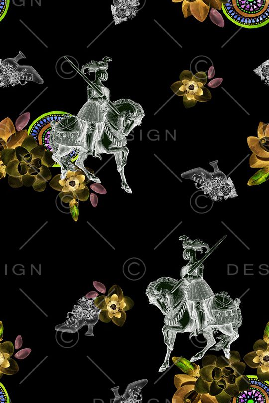 水彩花卉印花华亿平台图片