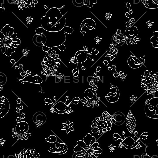 线条画印花华亿平台图片