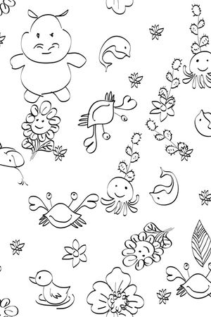 线条画印花华亿平台图片