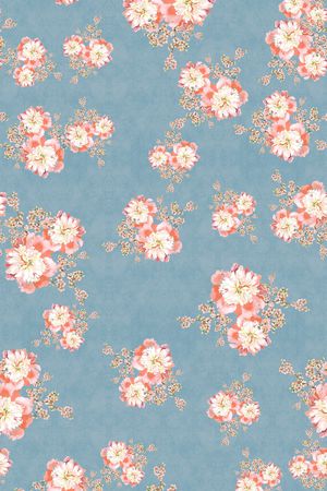 小碎花印花华亿平台图片