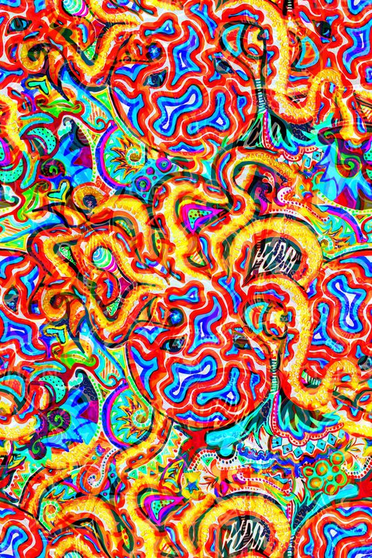 抽象印花华亿平台图片