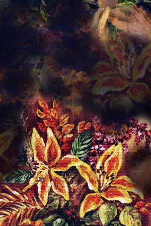 真丝印花华亿平台图片