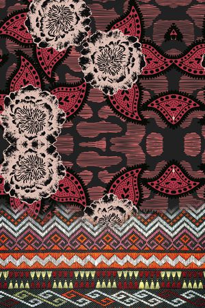 抽象印花华亿平台图片