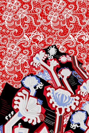 抽象印花华亿平台图片