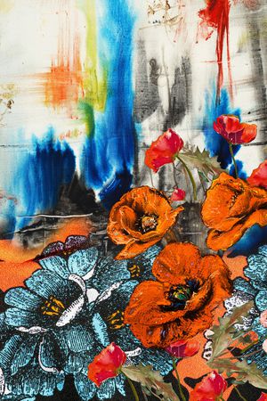 绣花华亿平台印花华亿平台图片