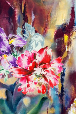 真丝印花华亿平台图片