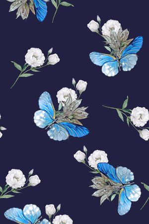 抽象花卉印花华亿平台图片