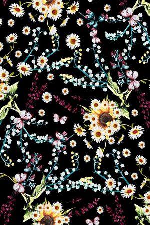 小碎花印花华亿平台图片