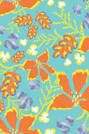 春夏华亿平台印花华亿平台图片