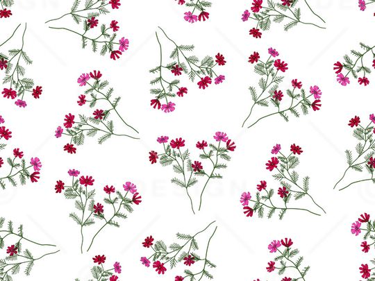 小花卉印花华亿平台图片