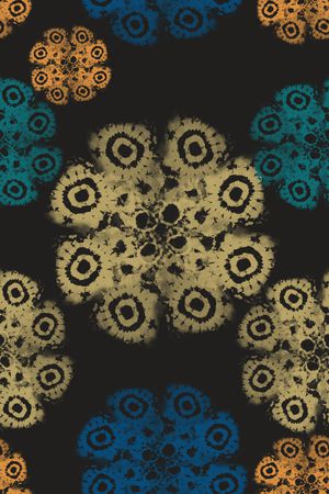 扎染风格印花华亿平台图片