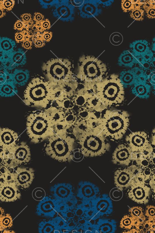 扎染风格印花华亿平台图片