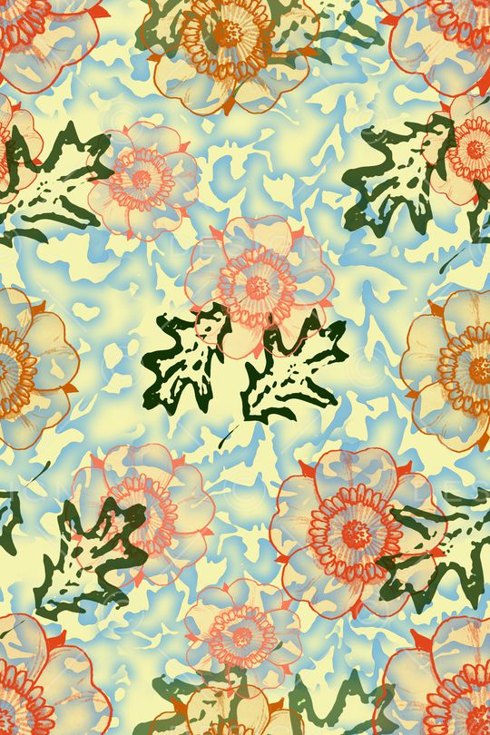 植物印花华亿平台图片