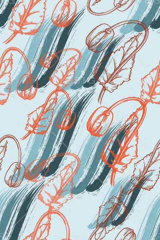 植物印花华亿平台图片