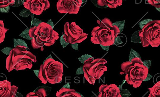 水彩花卉印花华亿平台图片