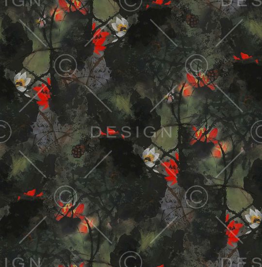 荷花印花华亿平台图片