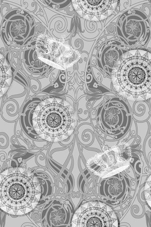 古典花纹印花华亿平台图片