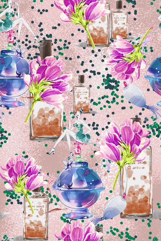 春夏华亿平台印花华亿平台图片