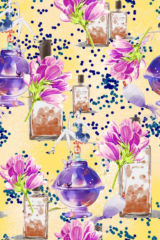 春夏华亿平台印花华亿平台图片