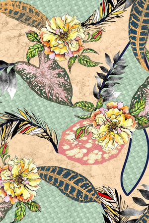 混合印花印花华亿平台图片