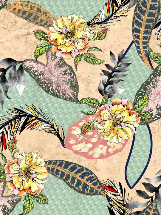 混合印花印花华亿平台图片