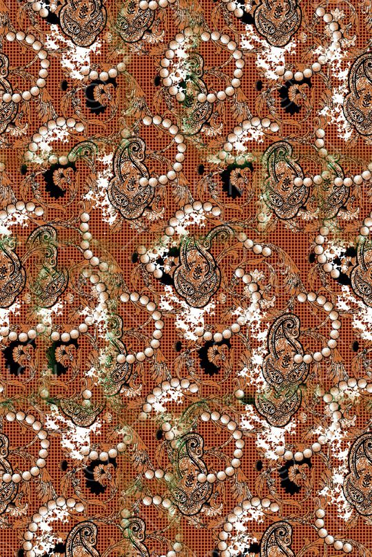 佩斯利印花华亿平台图片