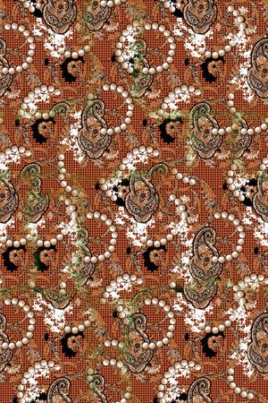 佩斯利印花华亿平台图片