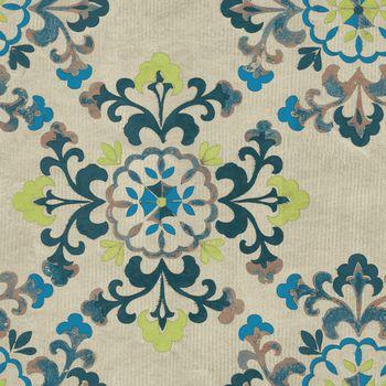 古典花纹印花华亿平台图片