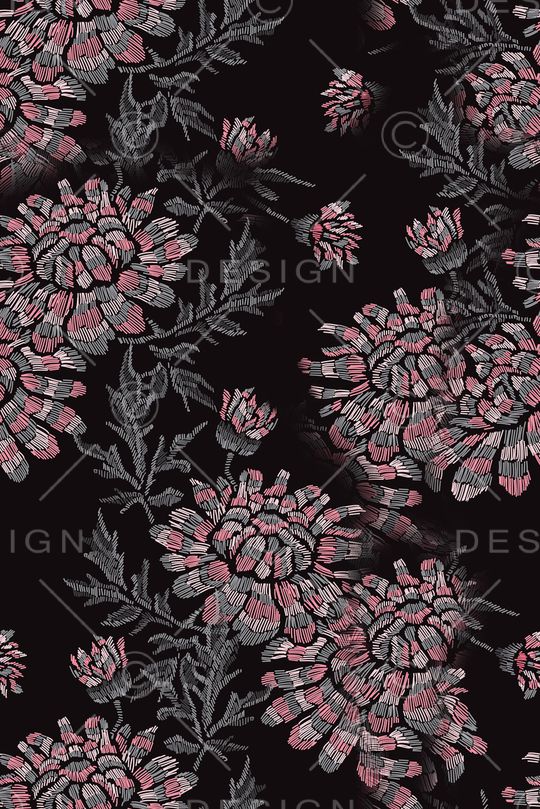 春夏华亿平台印花华亿平台图片