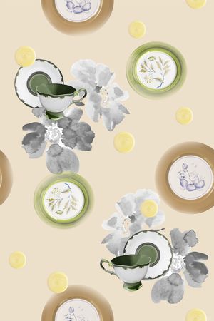 花瓶印花华亿平台图片