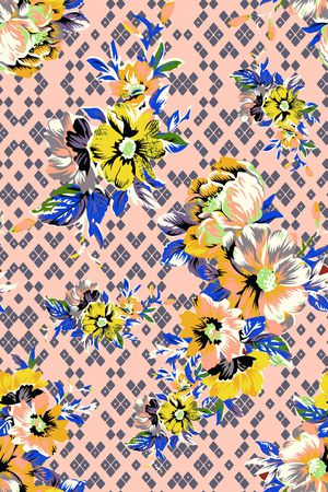 春夏华亿平台印花华亿平台图片