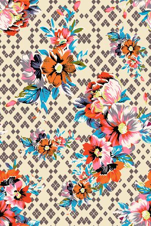 春夏华亿平台印花华亿平台图片