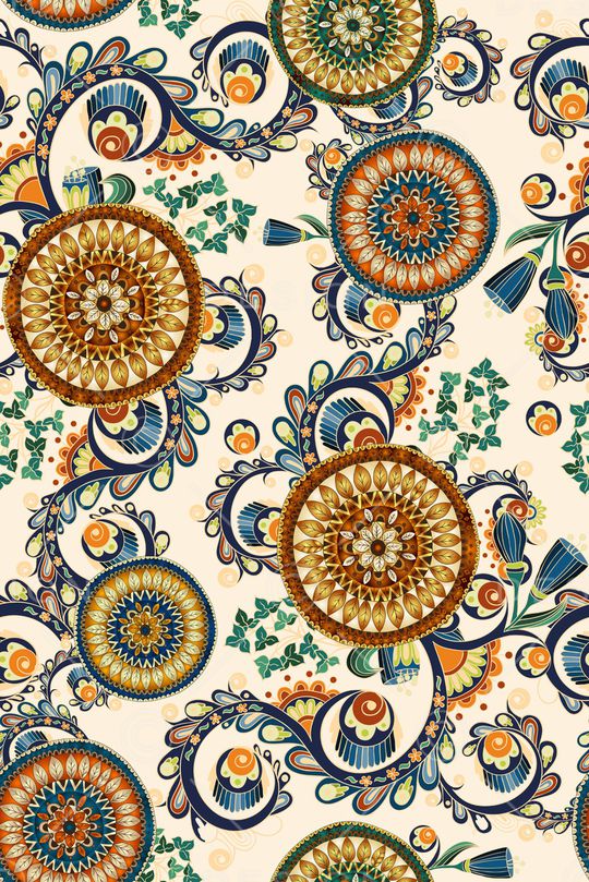 古典花纹印花华亿平台图片