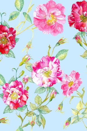 蔷薇花印花华亿平台图片