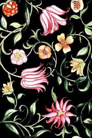 蔷薇花印花华亿平台图片