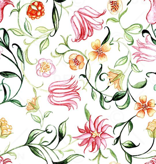 蔷薇花印花华亿平台图片