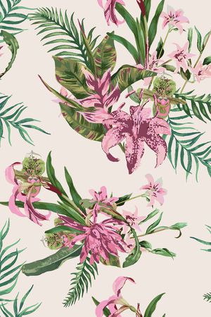 花卉印花华亿平台图片