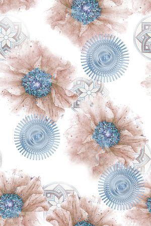 古典花纹印花华亿平台图片