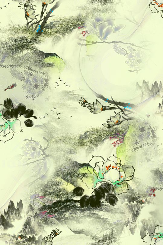 手绘印花华亿平台图片