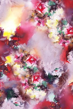 手绘印花华亿平台图片