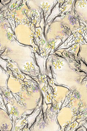 手绘印花华亿平台图片