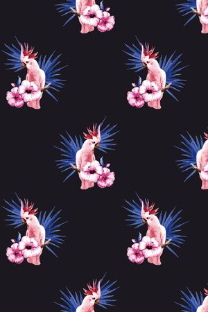 鹦鹉印花华亿平台图片