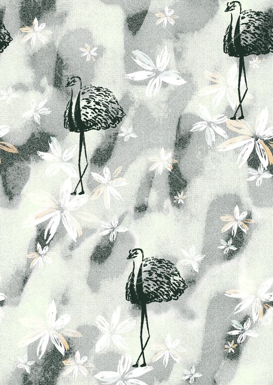 动物花卉印花华亿平台图片