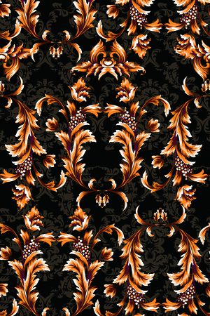 中国风定位花印花华亿平台图片