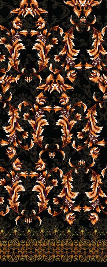 中国风定位花印花华亿平台图片