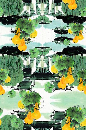 春夏华亿平台印花华亿平台图片